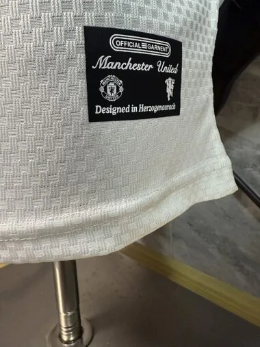 Manchester United 2025/26 White Polo Player Version
