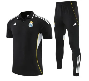 Real Madrid 2025/26 Black POLO Suit