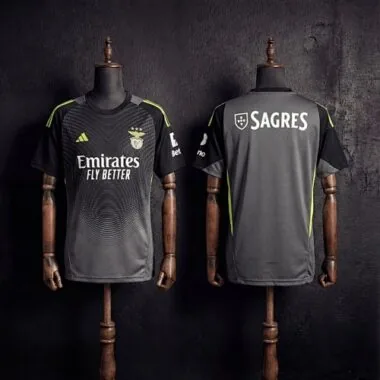 2025/26 Benfica Goalkeeper Gray Jersey S-XXL