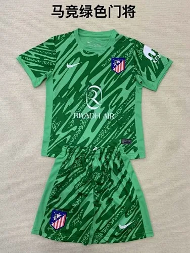 24-25 Atletico Madrid Green goalkeeper adult and kid kit