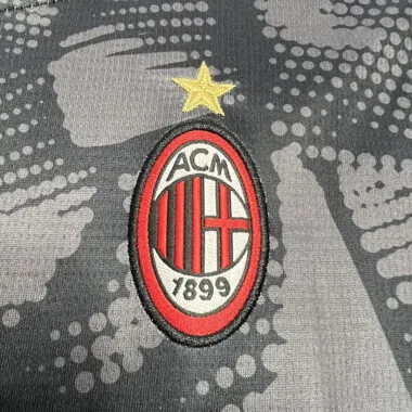 24-25 AC Milan black goalkeeper kid kit