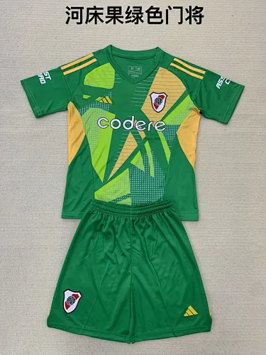24-25 River Plate green goalkeeper kid kit