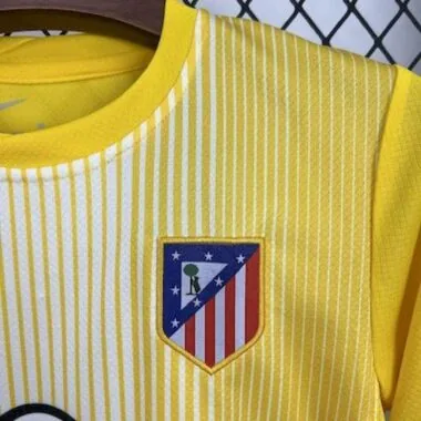 25-26 Atletico Madrid yellow goalkeeper kid kit