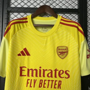 Camisa amarela de guarda-redes do Arsenal n.º 25-26