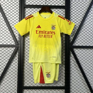 25-26 Benfica yellow goalkeeper kid kit