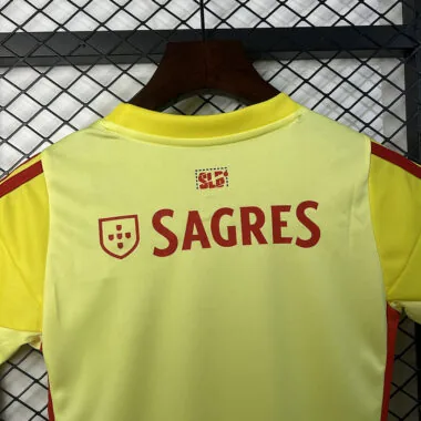 25-26 Benfica yellow goalkeeper kid kit