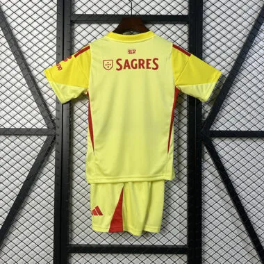 25-26 Benfica yellow goalkeeper kid kit