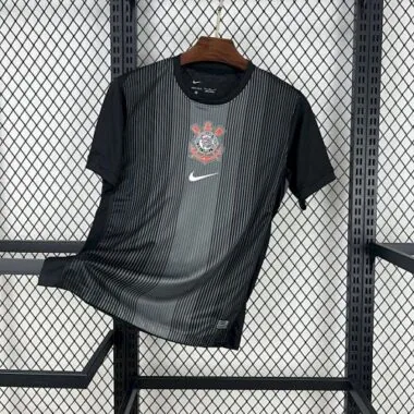 Maglia da portiere dei Corinthians nera, taglia 25-26