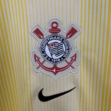 Camisa amarela de guarda-redes dos 25-26 Corinthians