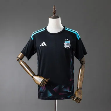 Camisa de futebol da Argentina 2026 para guarda-redes, cor preta, tamanhos S-4XL