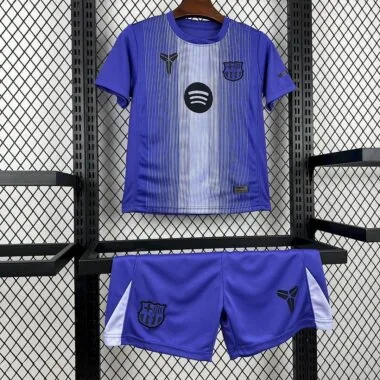 Barcelona 2025/26 Purple Goalkeeper Kids Kit