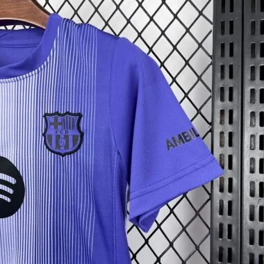 Barcelona 2025/26 Purple Goalkeeper Kids Kit