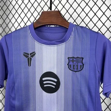 Barcelona 2025/26 Purple Goalkeeper Kids Kit
