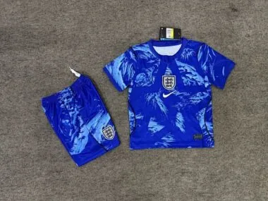 England 2026 World Cup Blue Goalkeeper kids Soccer jersey