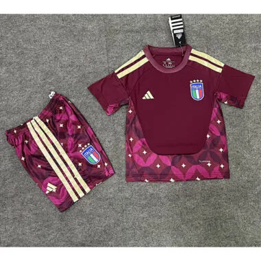 Camisa de futebol infantil do guarda-redes da Itália para o Mundial de 2026, tamanho 16-28