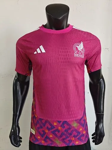 Camisola de guarda-redes rosa do México para o Mundial de 2026, versão para jogadores, tamanhos S-2XL