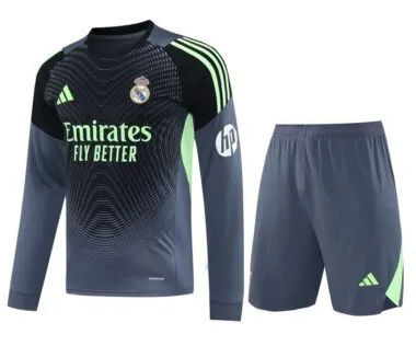 Real Madrid 2025/26 Gray Long Sleeve Goalkeeper kit