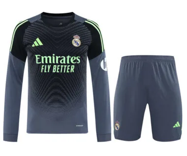 Real Madrid 2025/26 Gray Long Sleeve Goalkeeper kit