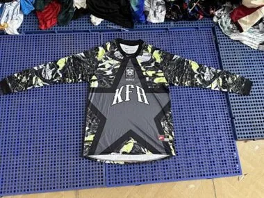 Camisola de guarda-redes da Coreia do Sul 2026, preta, de manga comprida, tamanhos S-2XL