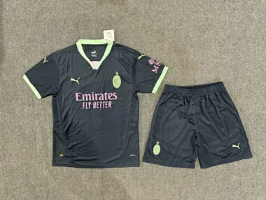 24-25 AC Milan Third away kid kit and adult uniform