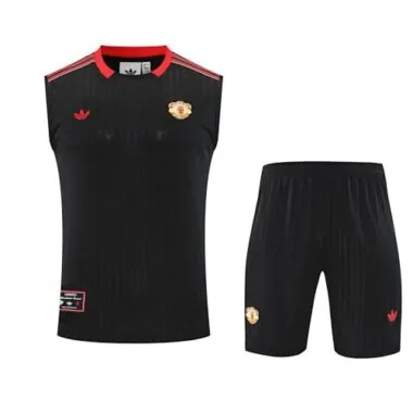 25-26 Manchester United Black Vest Suit