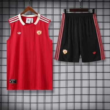 25-26 Manchester United Red Vest Suit