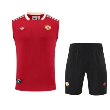 25-26 Manchester United Red Vest Suit