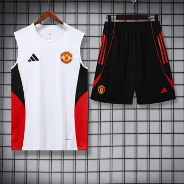 25-26 Manchester United white vest suit