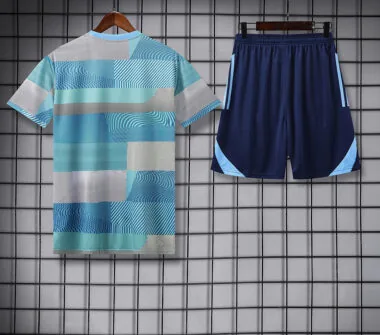 25-26 Real Madrid blue and gray training suit