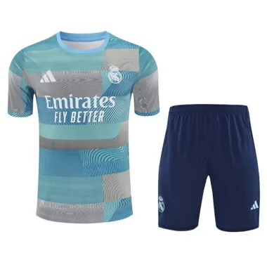 25-26 Real Madrid blue and gray training suit