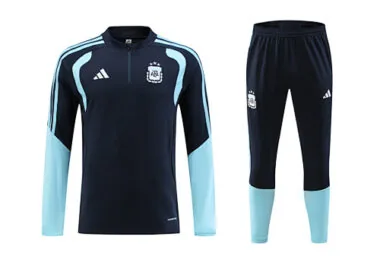 Argentina 2025/26 Blue Half zipper training clothes Kid Size