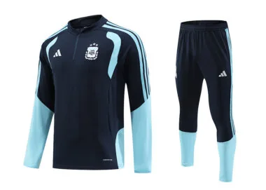 Argentina 2025/26 Blue Half zipper training clothes Kid Size