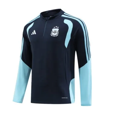 Argentina 2025/26 Blue Half zipper training clothes Kid Size