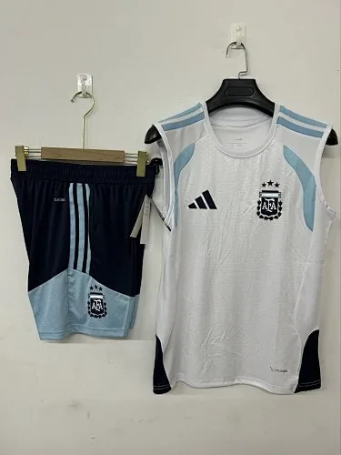 Argentina 2025/26 White Vest Suit Size S-2XL