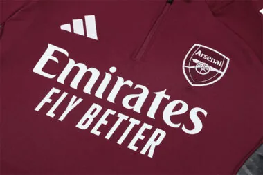 Arsenal 2025/26 Red Half zipper training clothes