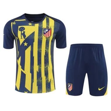 Atletico Madrid 2025/26 Yellow And Blue Training Soccer Suit