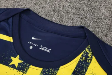 Atletico Madrid 2025/26 Yellow And Blue Training Soccer Suit