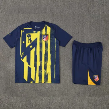 Atletico Madrid 2025/26 Yellow And Blue Training Soccer Suit
