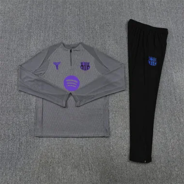 Barcelona Gray 2025/26 training shirt half zip