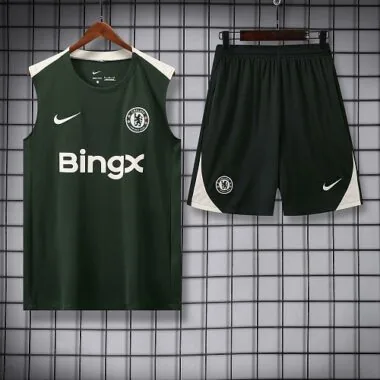 Chelsea 2025/26 Green Vest Suit Size S-2XL