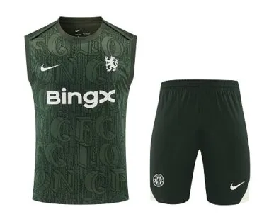 Chelsea 2025/26 Green Vest Suit Size S-2XL