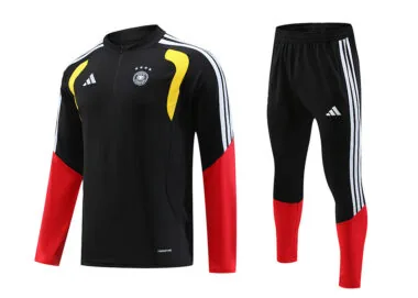 Germany 2025/26 Black Half zipper training clothes Kid Size