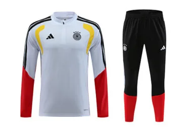 Germany 2025/26 Dark Blue Half zipper training clothes Kid Size