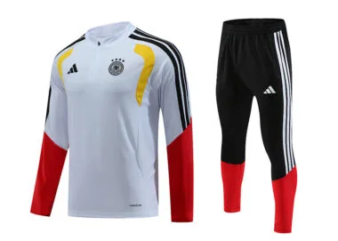 Germany 2025/26 Dark Blue Half zipper training clothes Kid Size