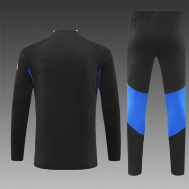 Ropa de entrenamiento del Manchester United 2025/26, negra, con media cremallera