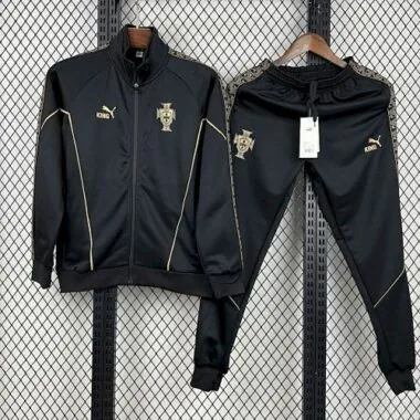 Portugal 2025/26 Black long sleeve Jacket suit S-XXL