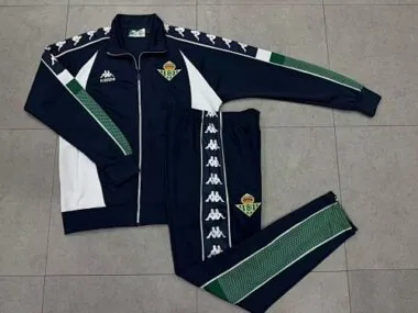 Real Betis 2025/26 Black White Tracksuit Size S-2XL