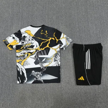 Real Madrid 2025/26 Avengers Black White and Yellow Training suit