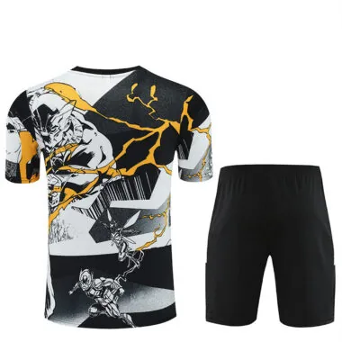 Real Madrid 2025/26 Avengers Black White and Yellow Training suit