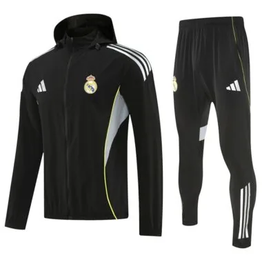 Real Madrid 2025/26 Black Windbreaker suit (S-2XL)
